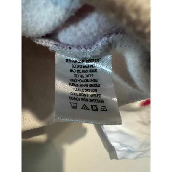 Disney Size Small Tie Dye Red Blue Mickey Mouse Cropped Hoodie Collector - Picture 6 of 11